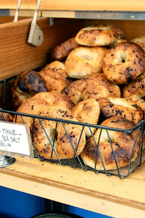 缅因州海盐百吉饼