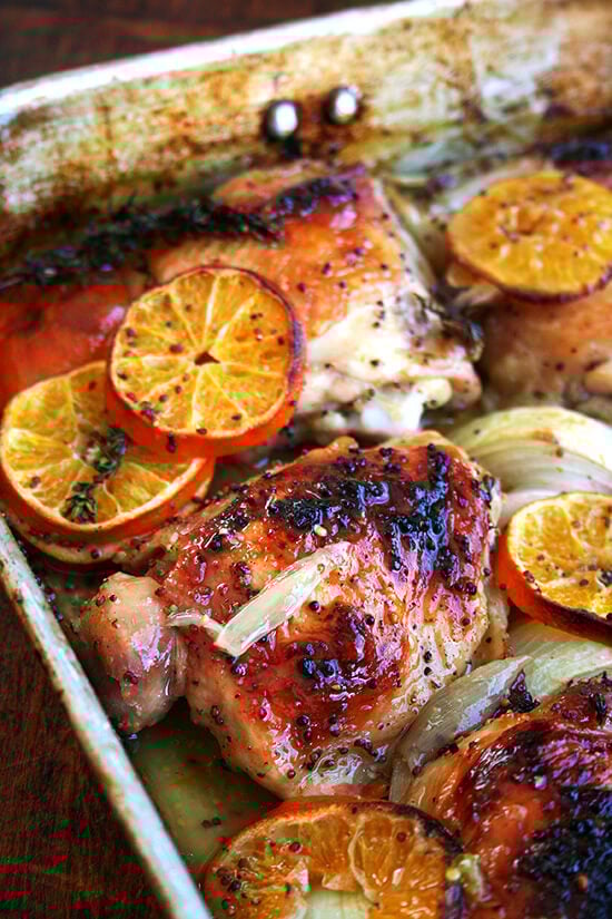 图蓝基鸡的柑橘