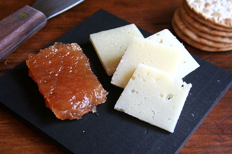 自制的海棠粘贴(membrillo)