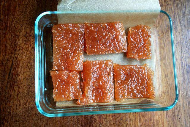 自制的海棠粘贴(membrillo)