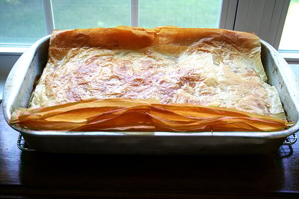 full-size spanakopita 全尺寸spanakopita