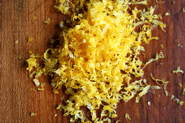 lemon zest 柠檬皮