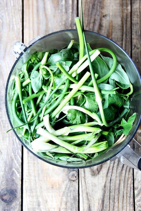 大蒜柱身chimichurri