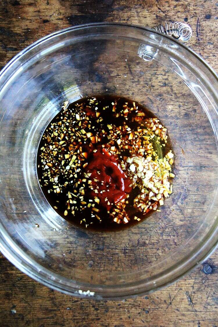 ginger-soy腌料腌制三文鱼