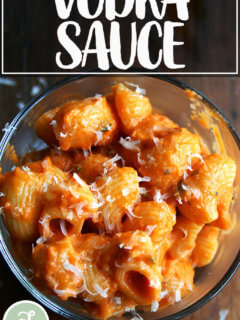 一碗通心粉伏特加。