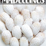 一盘柠檬玛德琳蛋糕。