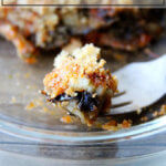 一口简单的帕尔玛干酪茄子