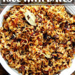 摩洛哥的一碗饭日期和橙色。