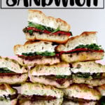 佛卡夏的栈板三明治。