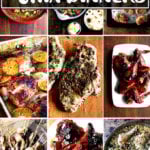 18鸡肉晚餐的蒙太奇。