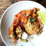 一碗鸡肉玉米卷砂锅。