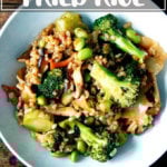 A bowl of kimchi fried rice.