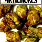 一盘脆婴儿洋蓟。