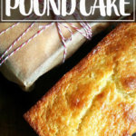 刚刚烤orange-ricotta磅蛋糕。