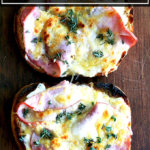 Croque先生在砧板上。