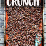 一个自制的可可紧缩平底锅。