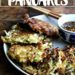 一盘白菜煎饼。