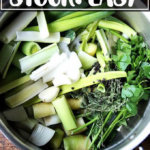 一壶自制蔬菜股票。