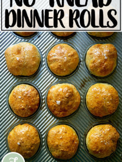 一个架空的百里香松饼锡晚餐卷。