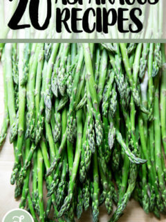 芦笋在柜台上。